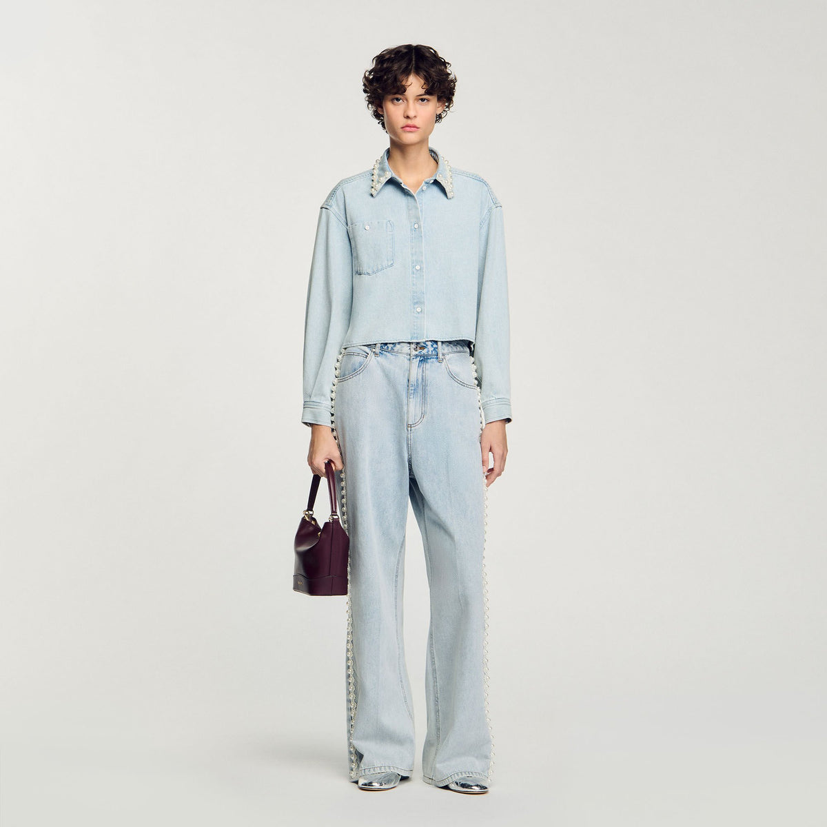 Beaded jeans | Sandro