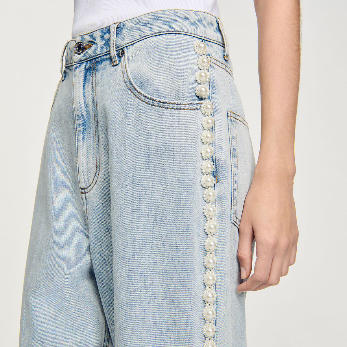 Beaded jeans | Sandro