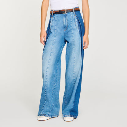 Jeans with contrasting panels | Sandro