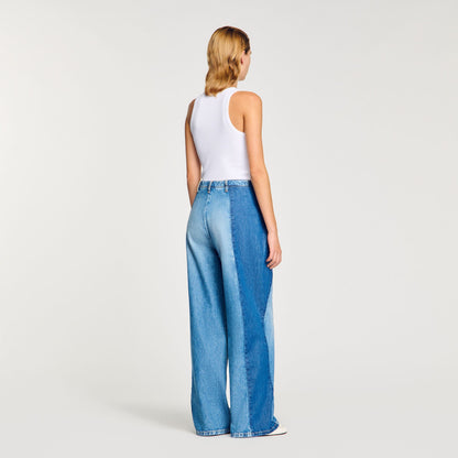 Jeans with contrasting panels | Sandro