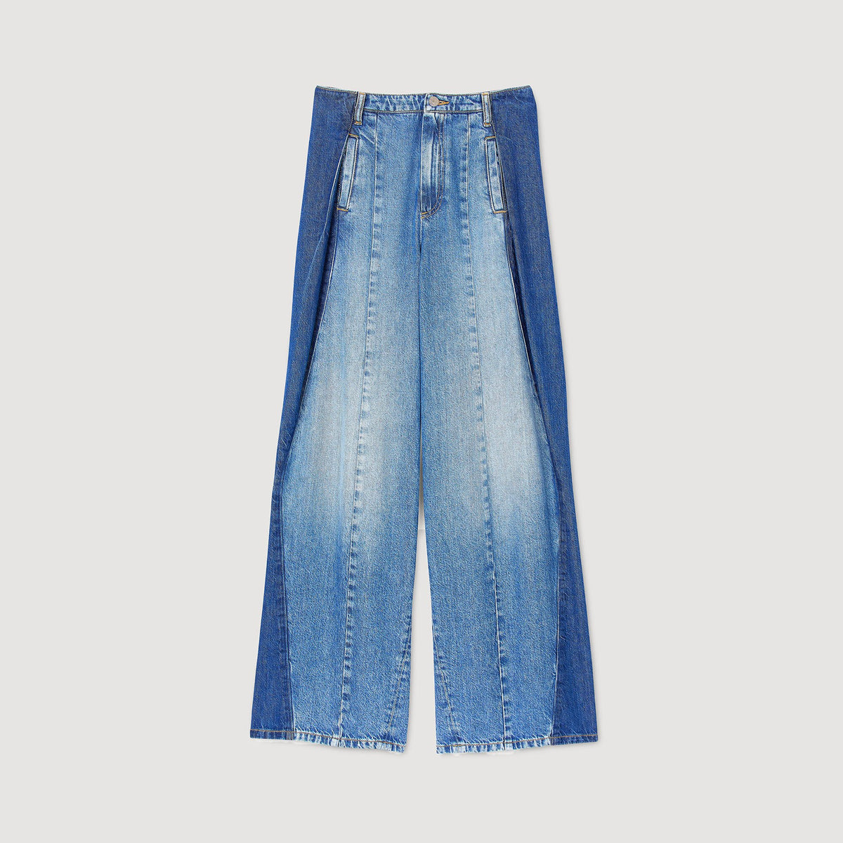 Jeans with contrasting panels | Sandro
