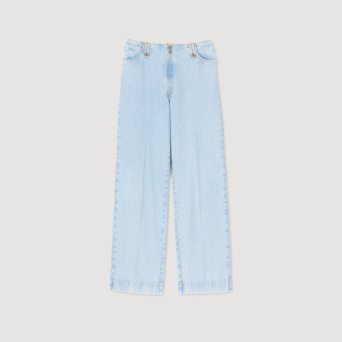 Faded wide-leg jeans | Sandro
