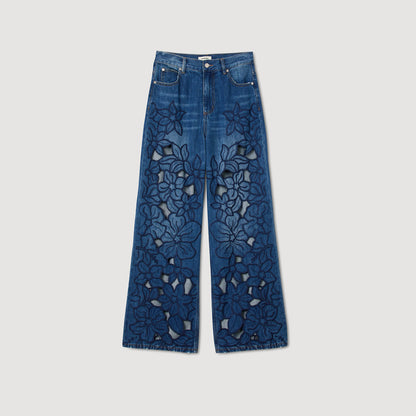 Embroidered jeans | Sandro