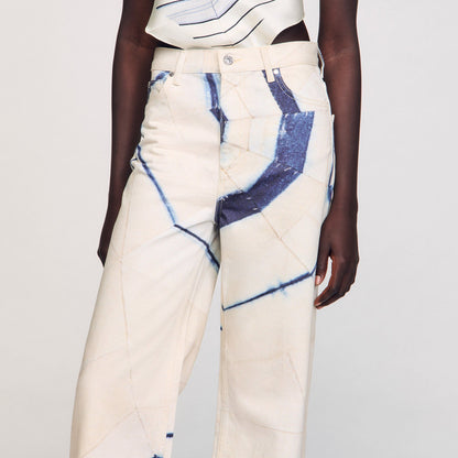Wide-leg striped jeans | Sandro