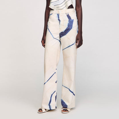 Wide-leg striped jeans | Sandro