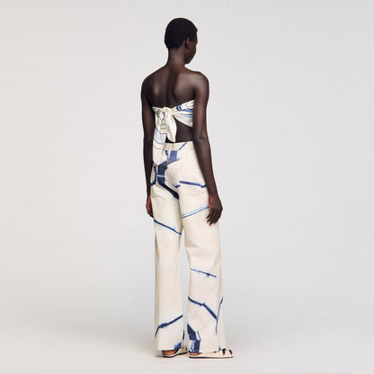 Wide-leg striped jeans | Sandro