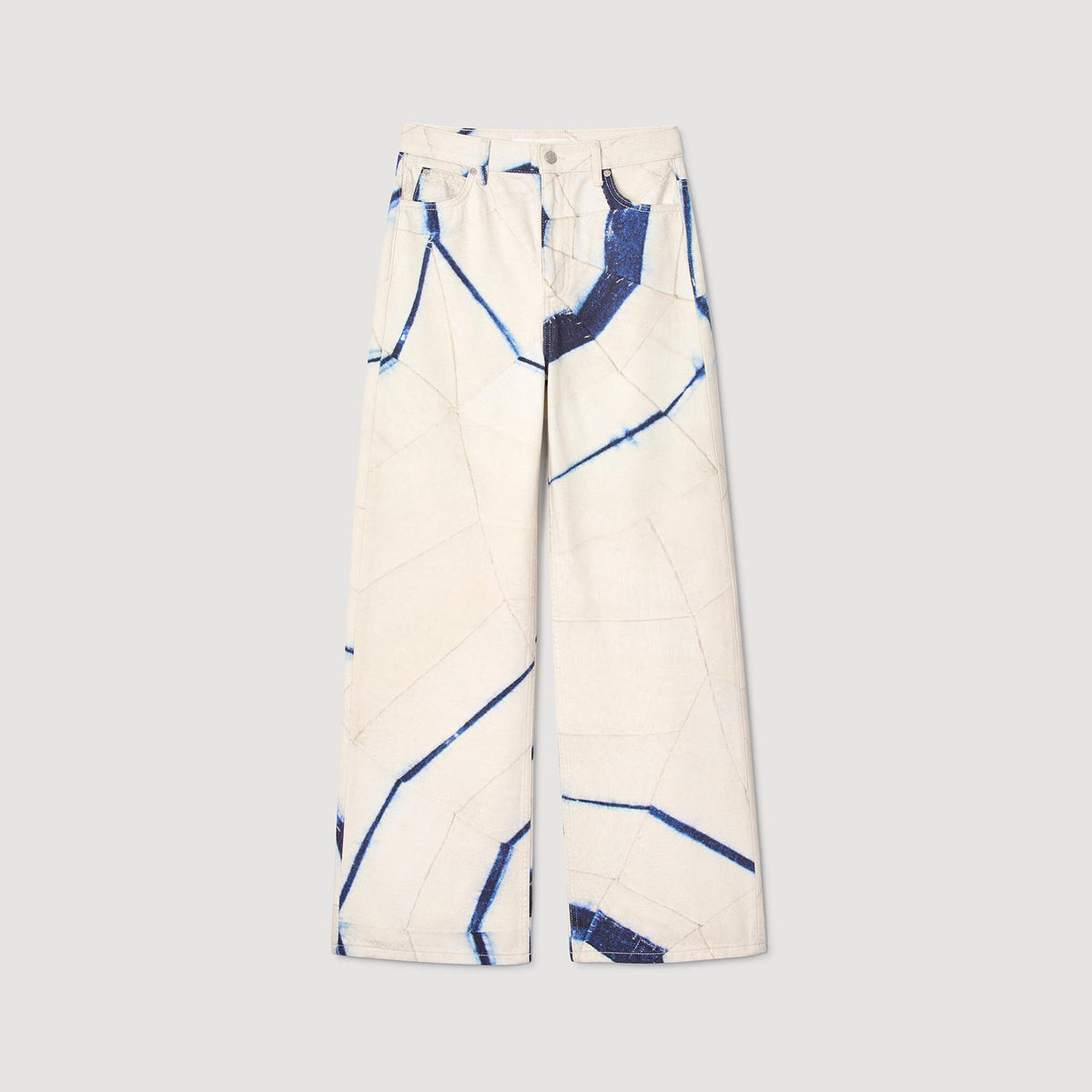 Wide-leg striped jeans | Sandro