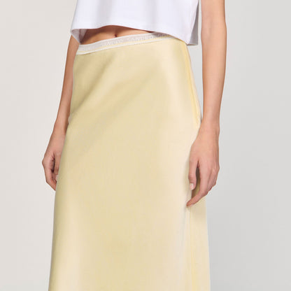 Maxi satin-effect skirt | Sandro