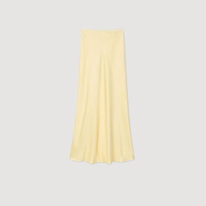 Maxi satin-effect skirt | Sandro
