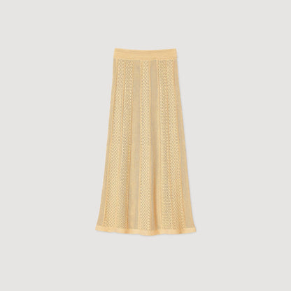 Pointelle knit maxi skirt | Sandro