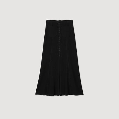 Maxi decorative knit skirt | Sandro