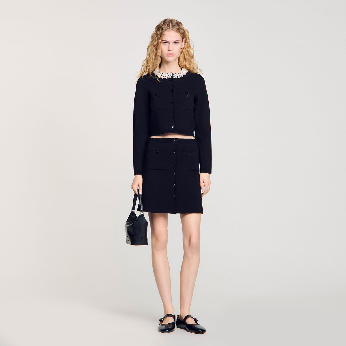 Mini knit skirt | Sandro