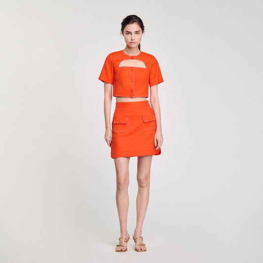 Mini skirt with pockets | Sandro