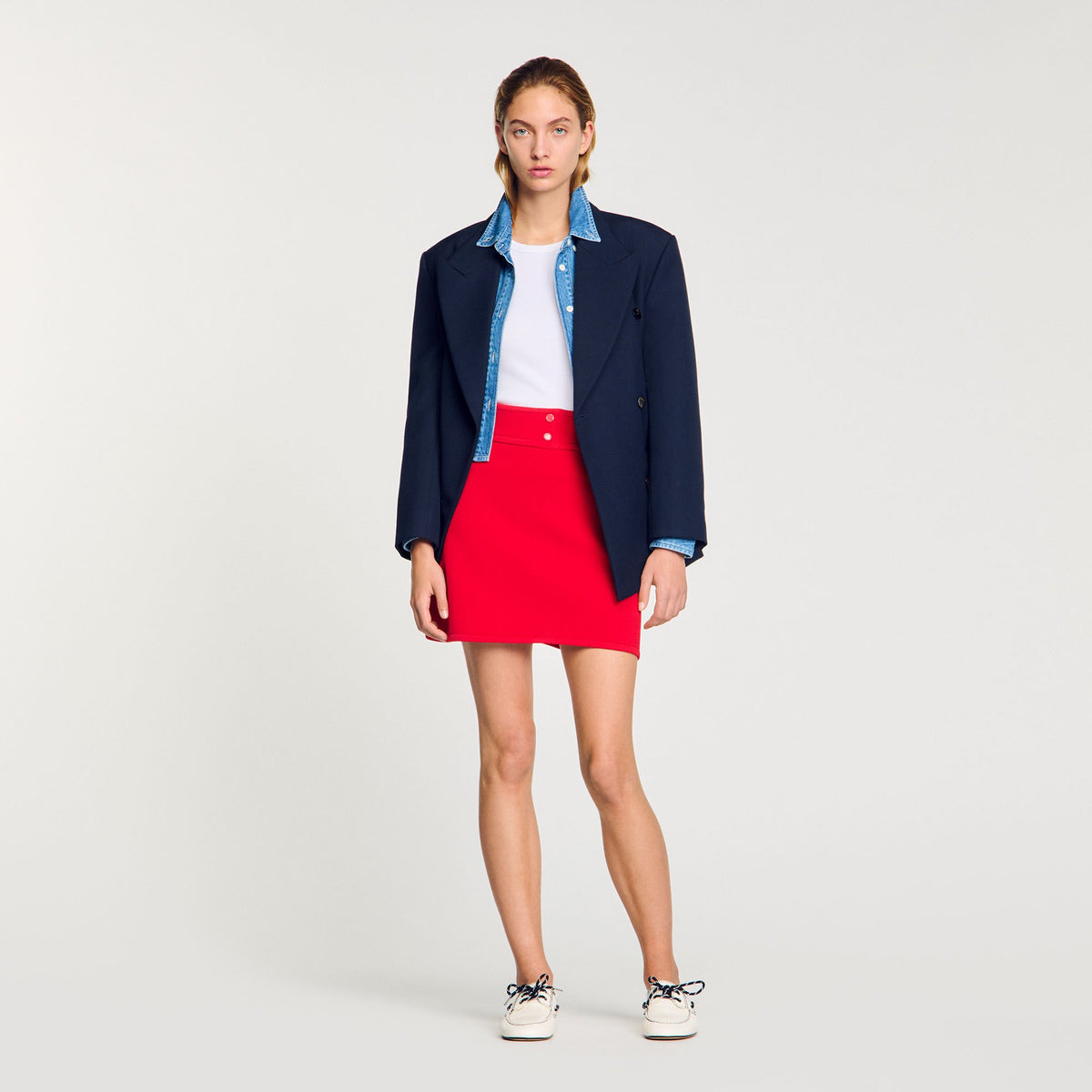 Mini knit skirt | Sandro