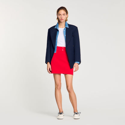Mini knit skirt | Sandro