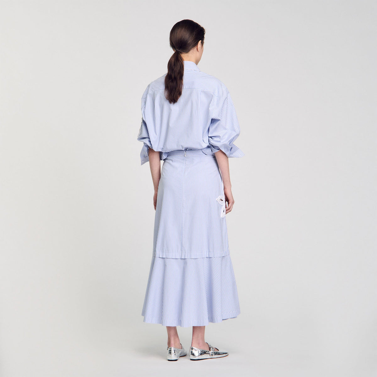 Maxi striped skirt | Sandro