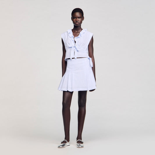 Mini striped skirt | Sandro
