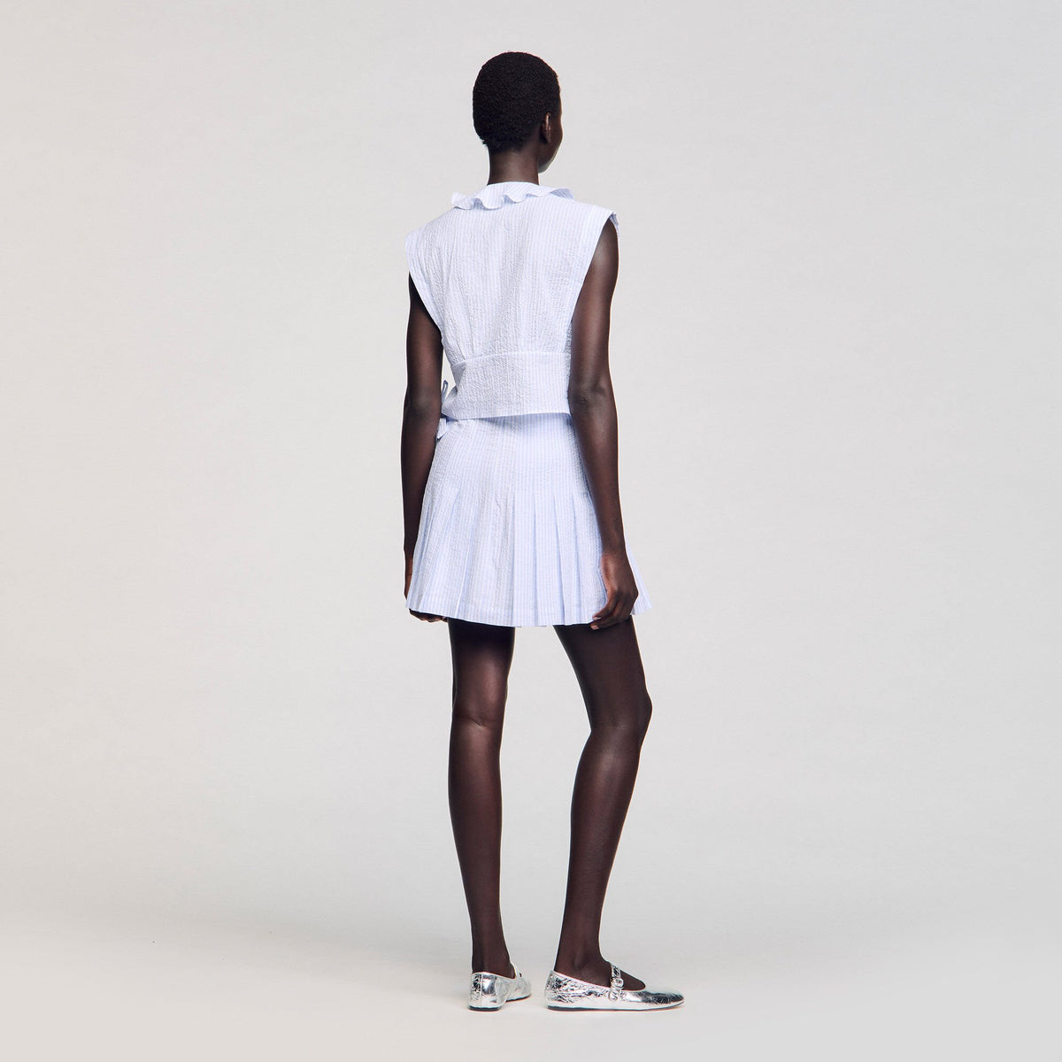 Mini striped skirt | Sandro