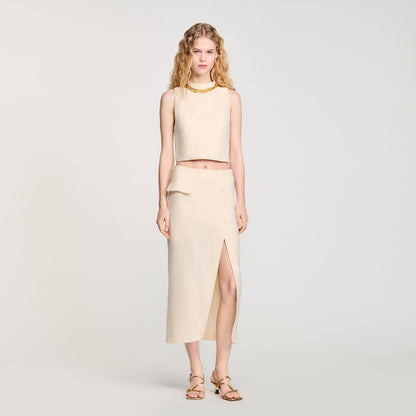 Maxi slit skirt | Sandro