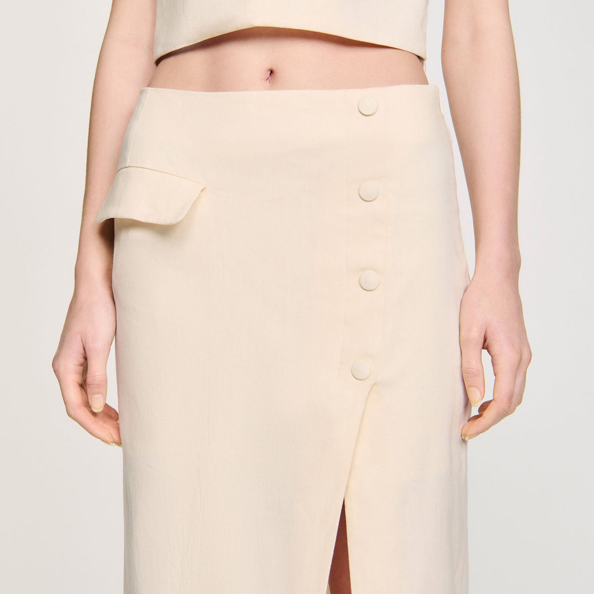 Maxi slit skirt | Sandro