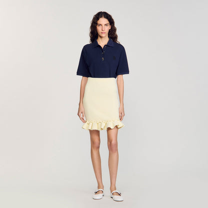 Knitted skirt with ruffle | Sandro
