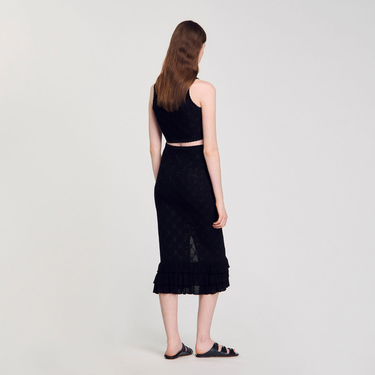 Knit midi skirt | Sandro