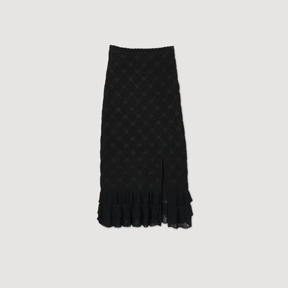 Knit midi skirt | Sandro