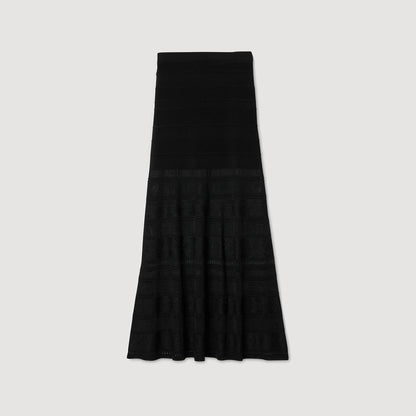 Maxi decorative knit skirt | Sandro