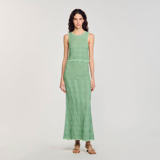 Maxi knit skirt | Sandro