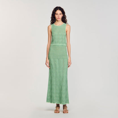Maxi knit skirt | Sandro