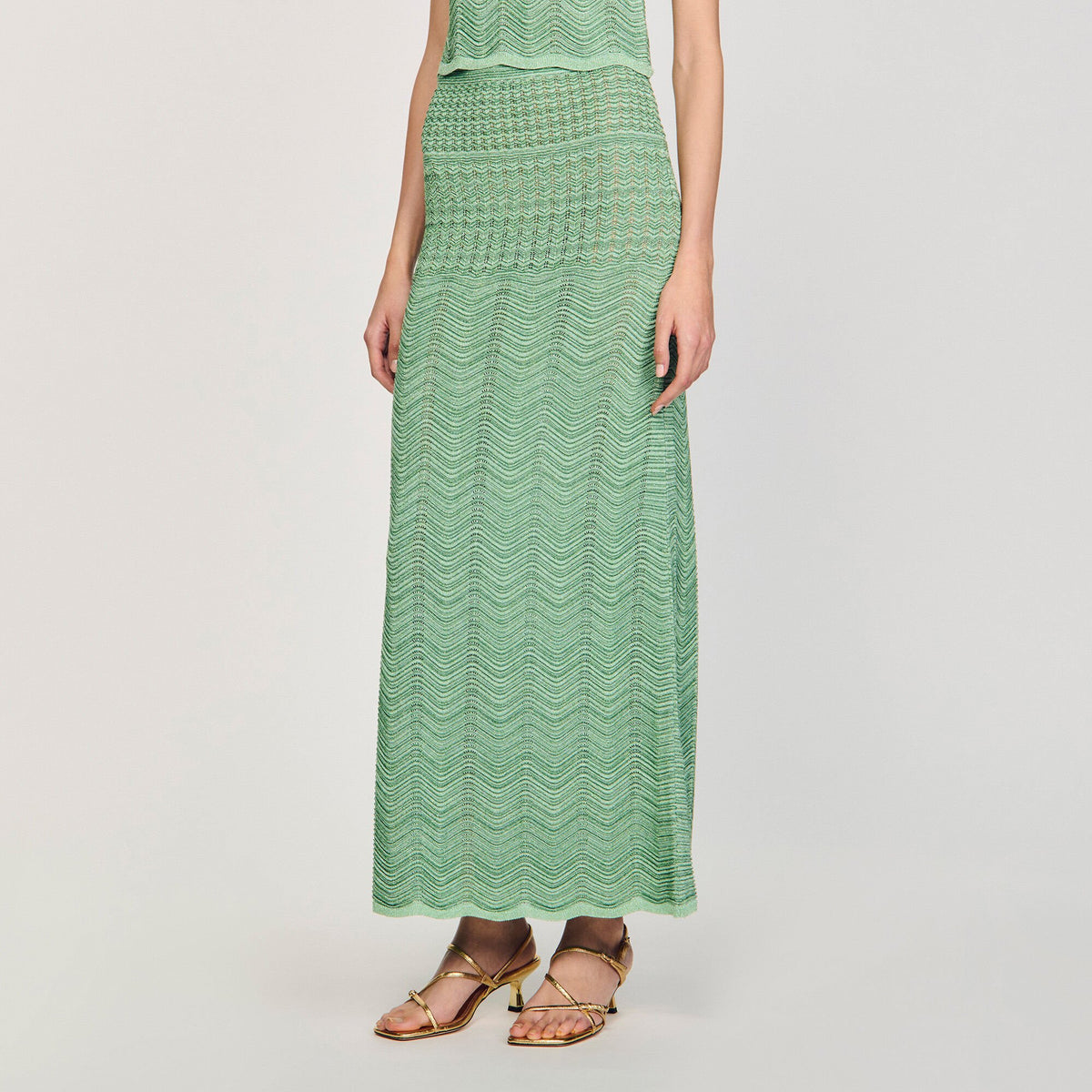 Maxi knit skirt | Sandro