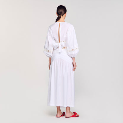 Maxi poplin skirt | Sandro