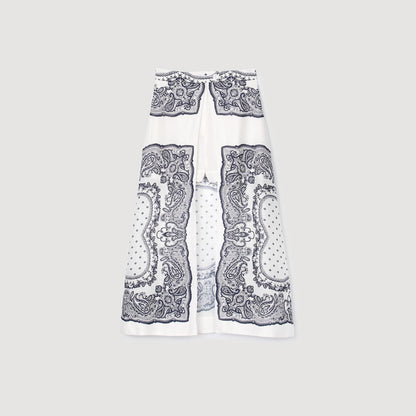 Bandana-motif skirt shorts | Sandro