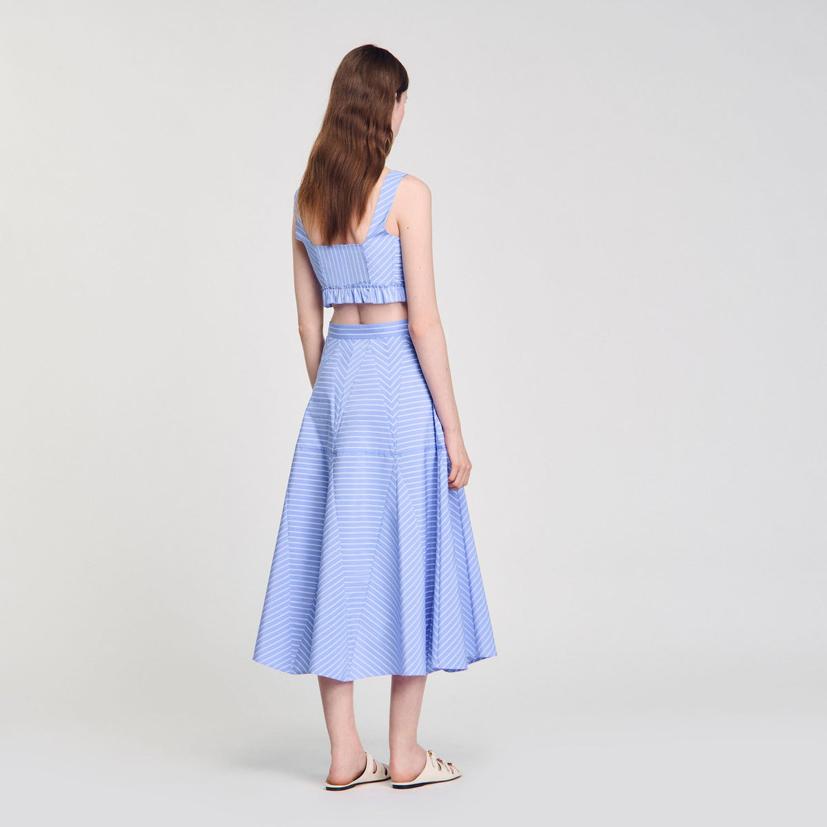 Maxi striped skirt | Sandro
