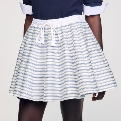 Spiral print skater skirt | Sandro