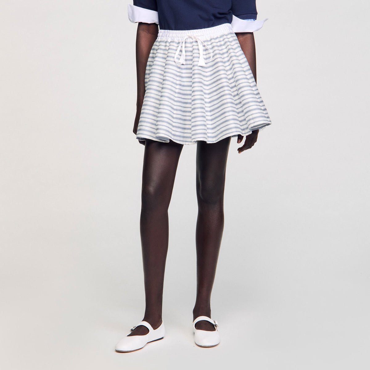 Spiral print skater skirt | Sandro