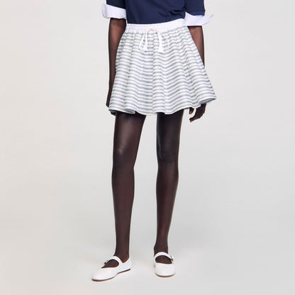 Spiral print skater skirt | Sandro