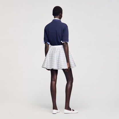 Spiral print skater skirt | Sandro