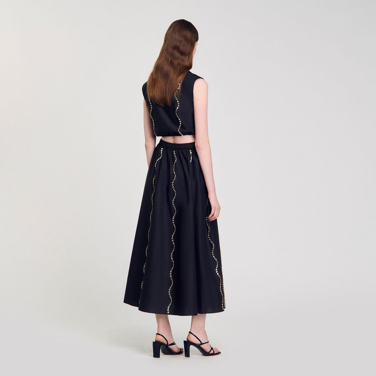 Maxi rhinestone skirt | Sandro