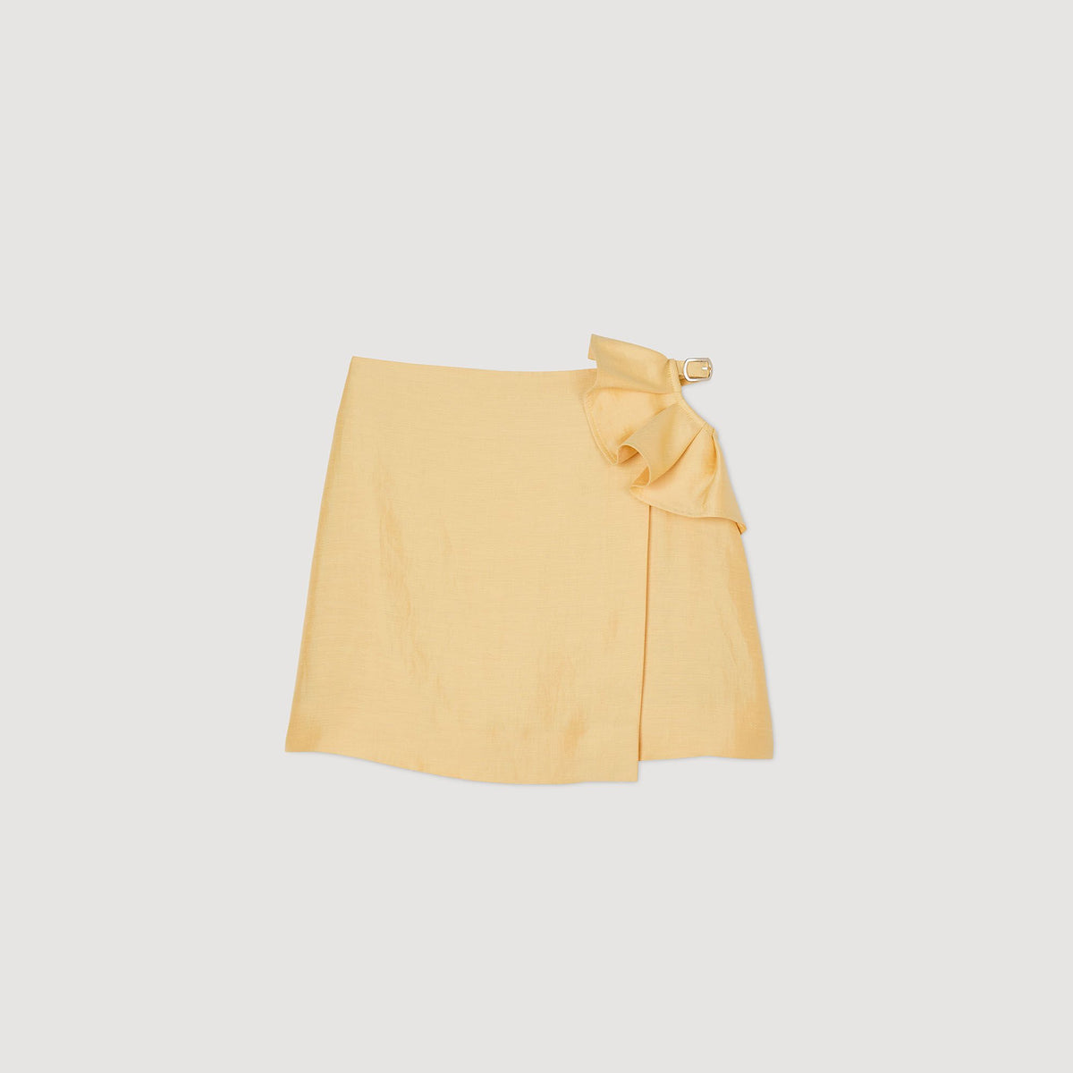 Mini skirt with ruffled detail | Sandro