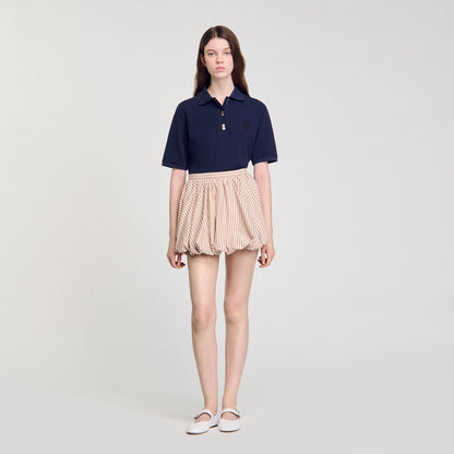 Striped bubble skirt | Sandro