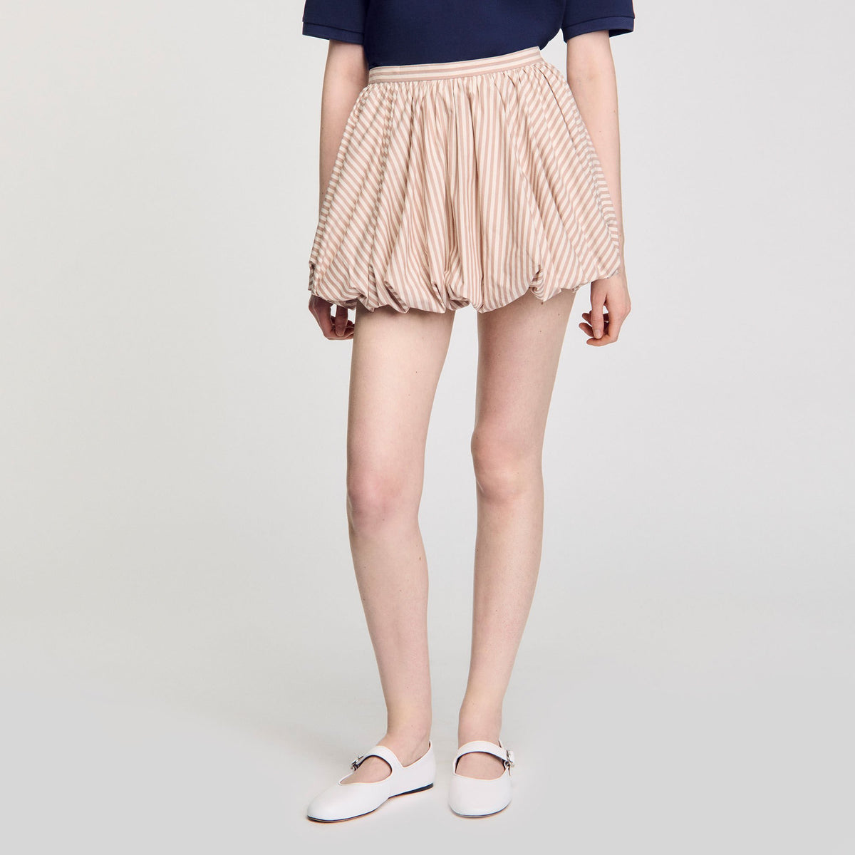 Striped bubble skirt | Sandro