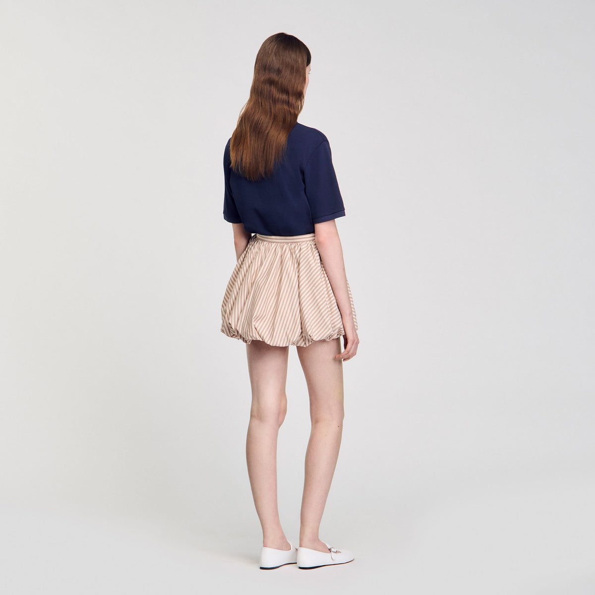 Striped bubble skirt | Sandro