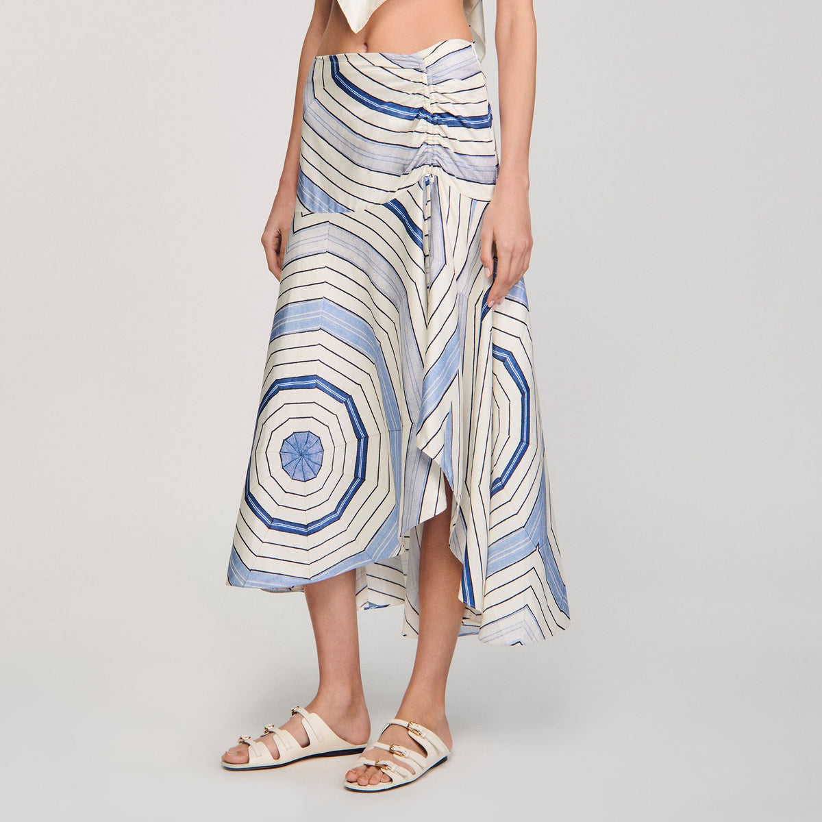 Spiral-motif maxi skirt | Sandro