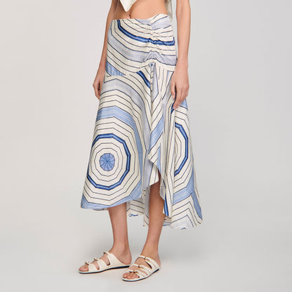 Spiral-motif maxi skirt | Sandro