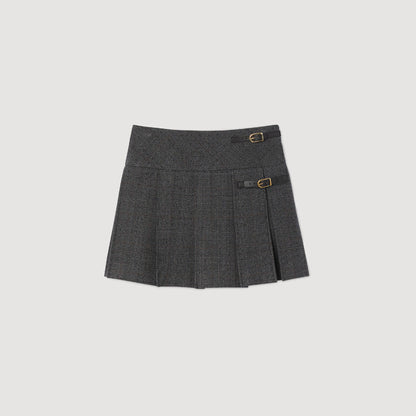 Mini rhinestone suit skirt | Sandro
