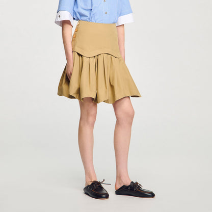 Mini flared pleated skirt | Sandro