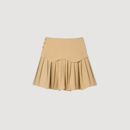Mini flared pleated skirt | Sandro