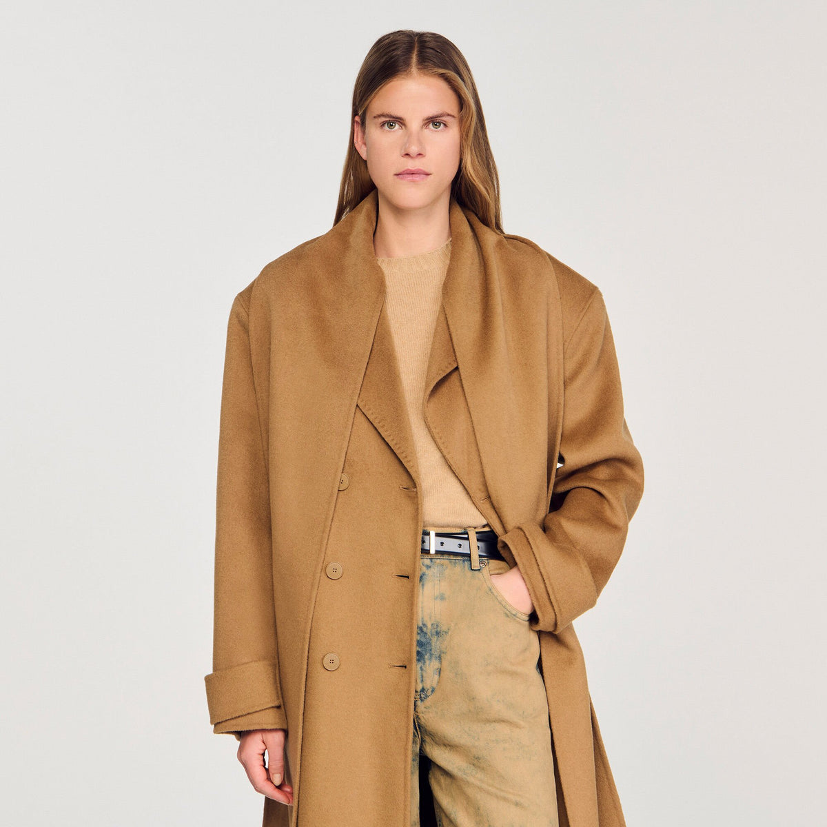 Oversized Wool Coat | Sandro