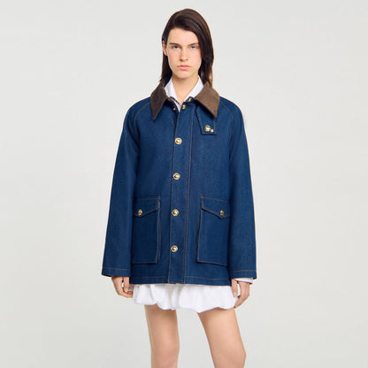 Denim workwear jacket | Sandro
